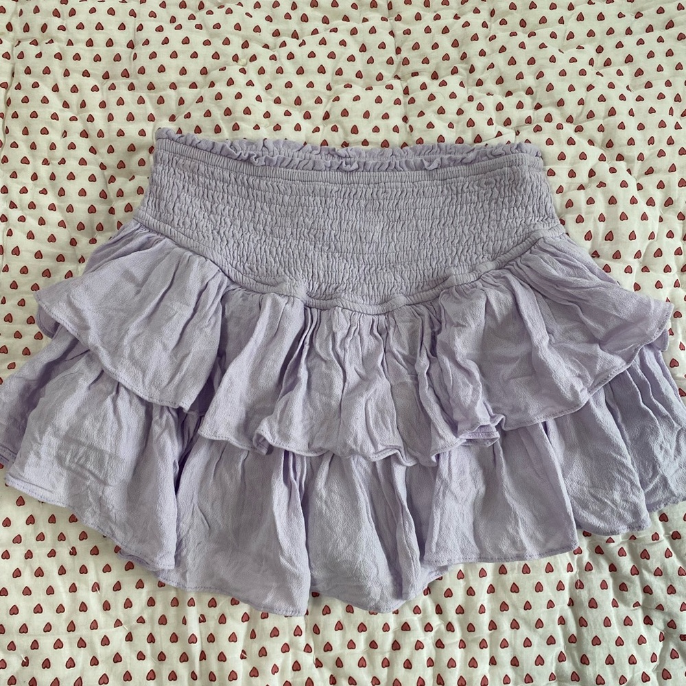 Purple rock and rags ruffle skirt